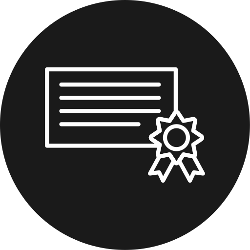 certificado icono gratis