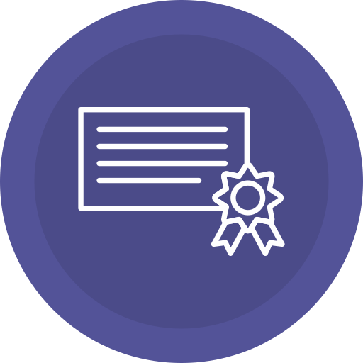 certificado icono gratis