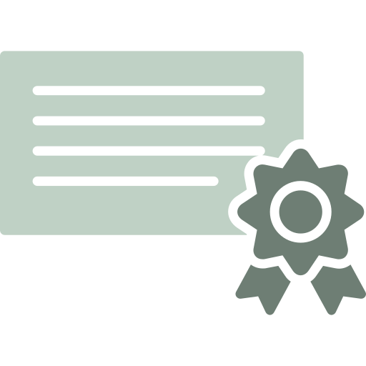 certificado icono gratis