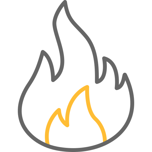 Flame free icon