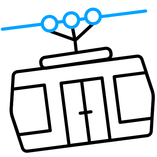 teleférico icono gratis