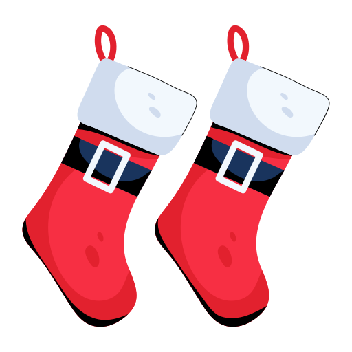 calcetines de navidad gratis sticker