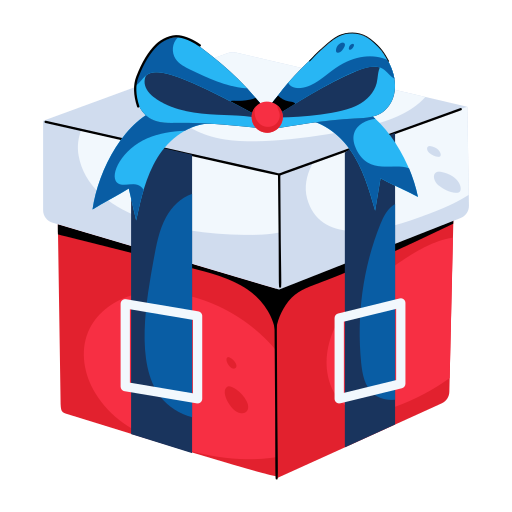 geschenkbox kostenlos Sticker