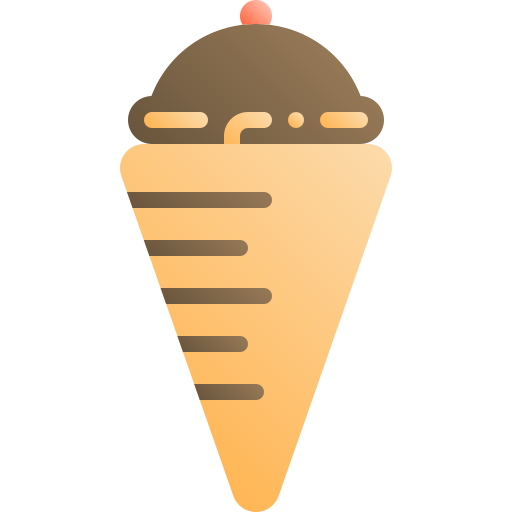 cucurucho de helado icono gratis