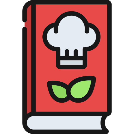 libro de recetas icono gratis