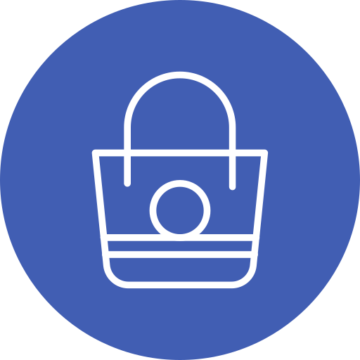 bolsa de playa icono gratis