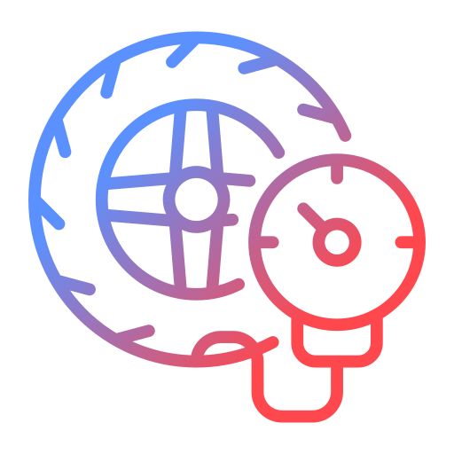 presión de las ruedas icono gratis