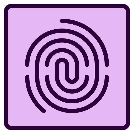 huella dactilar icono gratis