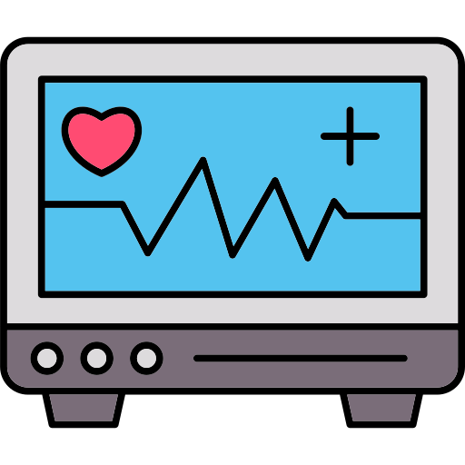 máquina de ecg icono gratis