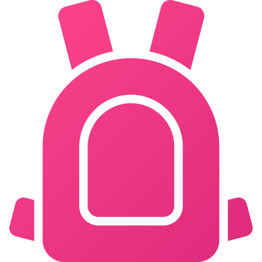 bolsa para la escuela icono gratis