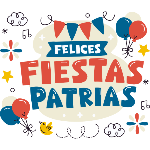 Fiestas patrias free sticker