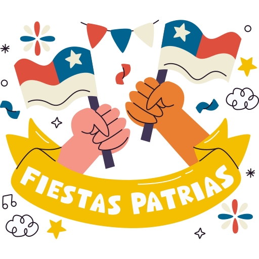 Fiestas patrias free sticker