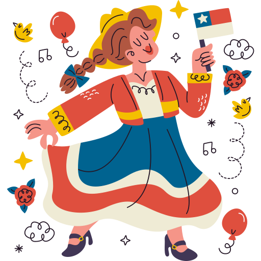 Chilean free sticker