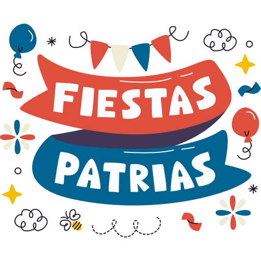 Fiestas patrias free sticker