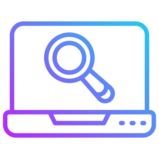 investigación en línea icono gratis