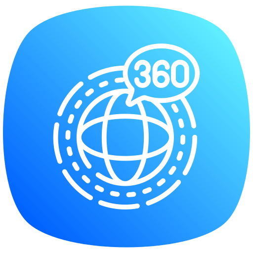 360 degrés Icône gratuit 360 degrés Icône gratuit