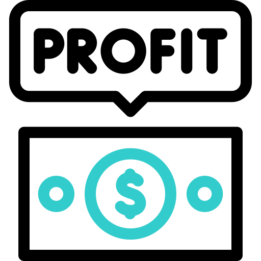 ganancia icono gratis