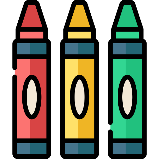 Lápices de color  icono gratis