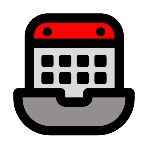 calendario de escritorio icono gratis