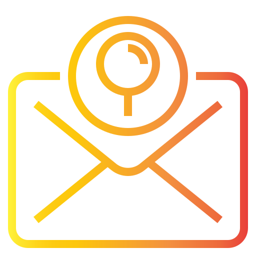 correo de búsqueda icono gratis