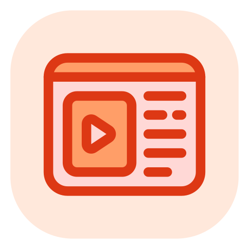 sitio web de la película icono gratis