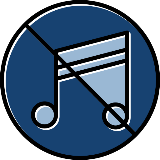 sin musica icono gratis