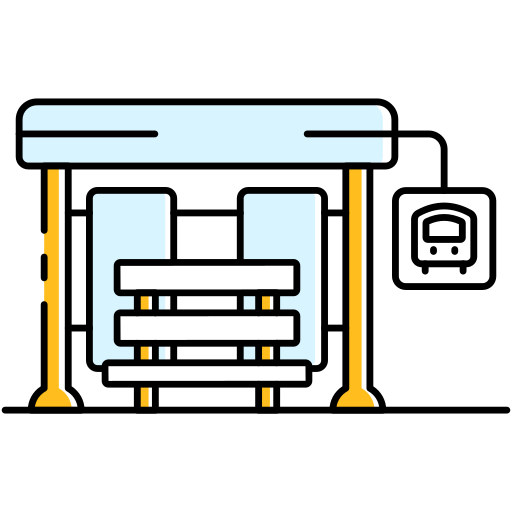 estación de autobuses icono gratis