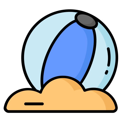 pelota de playa icono gratis