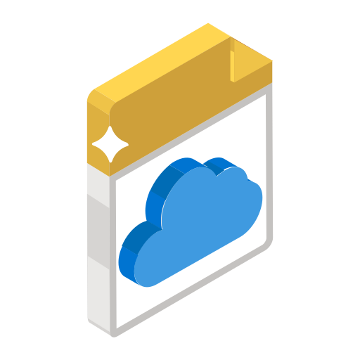 archivo en la nube icono gratis