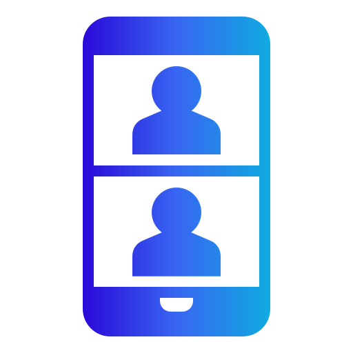 reunión en línea icono gratis