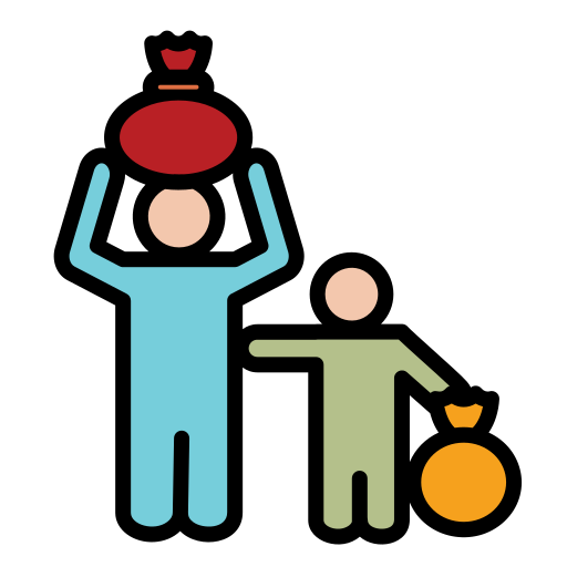 refugiados grátis ícone refugiados grátis ícone