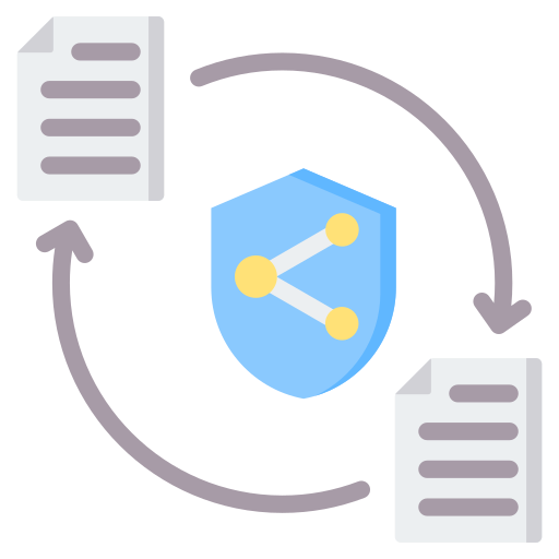 transferencia de archivos icono gratis