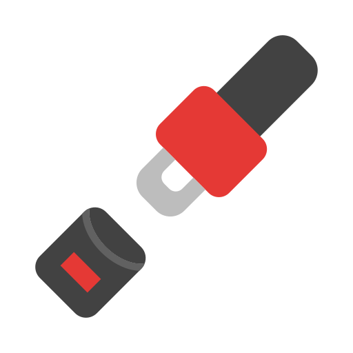 cinturón de seguridad icono gratis