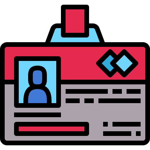 tarjeta de identificación icono gratis
