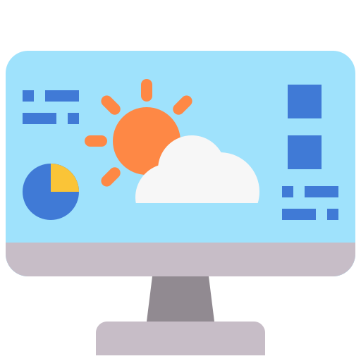 monitoreo del clima icono gratis