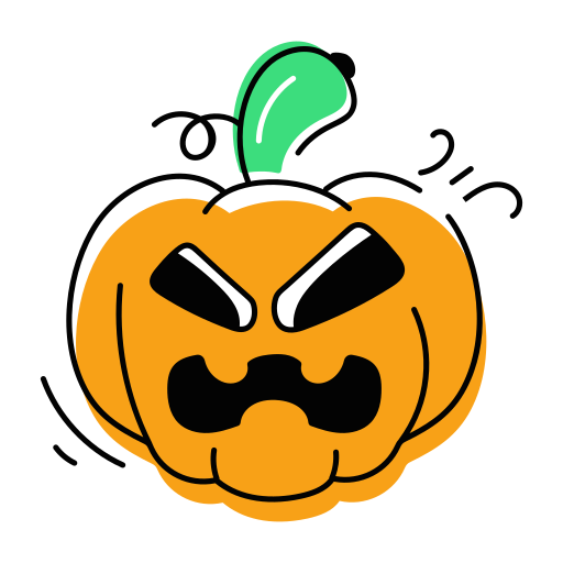 calabaza aterradora icono gratis