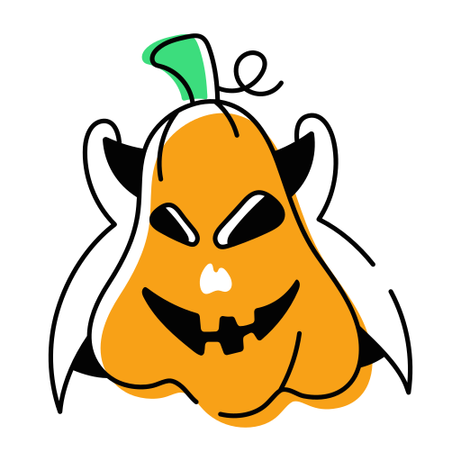 calabaza aterradora icono gratis