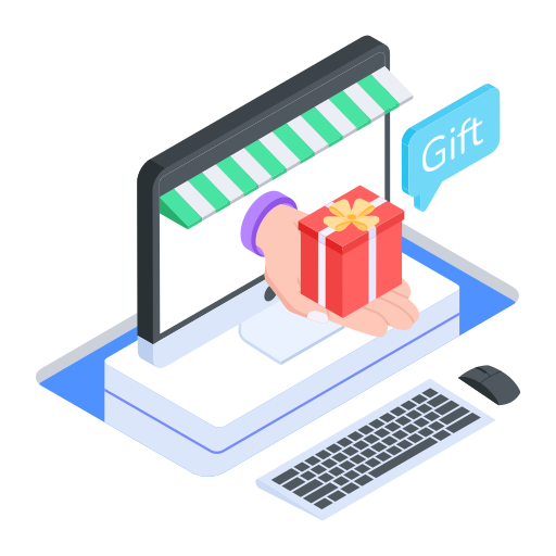 compras de regalos icono gratis