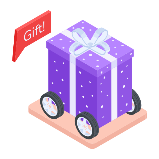 compras de regalos icono gratis