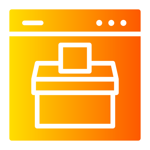 votación en línea icono gratis