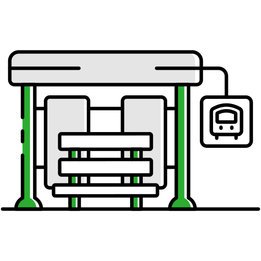 estación de autobuses icono gratis