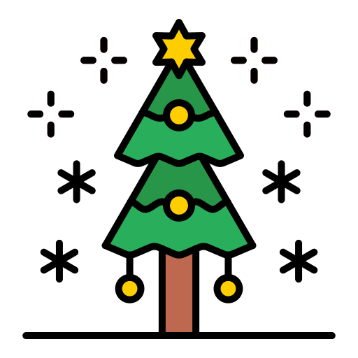 árbol de navidad icono gratis