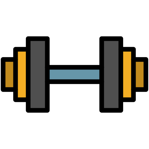 Barbell free icon