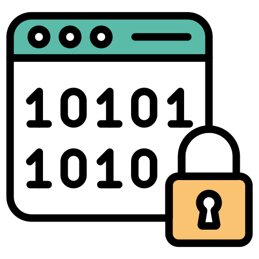 cifrado de datos icono gratis