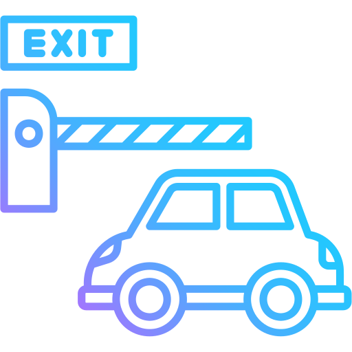 Entrance exit free icon