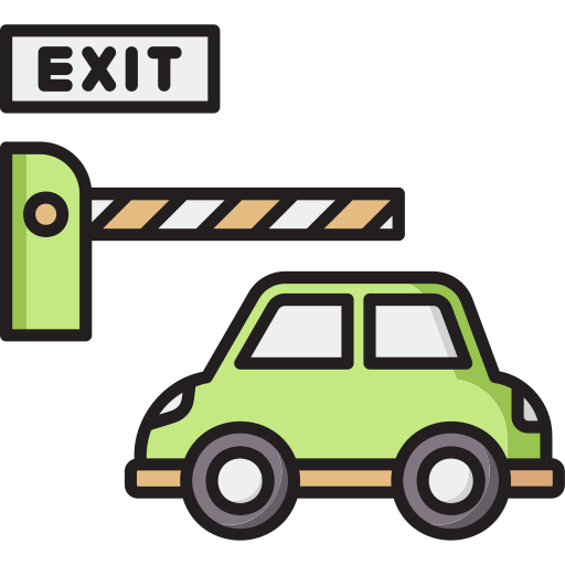 Entrance exit free icon