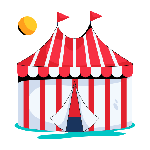 tienda de circo icono gratis