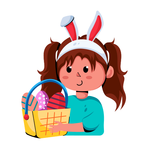 canasta de pascua icono gratis