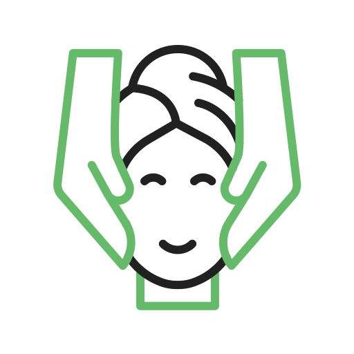 masaje facial icono gratis