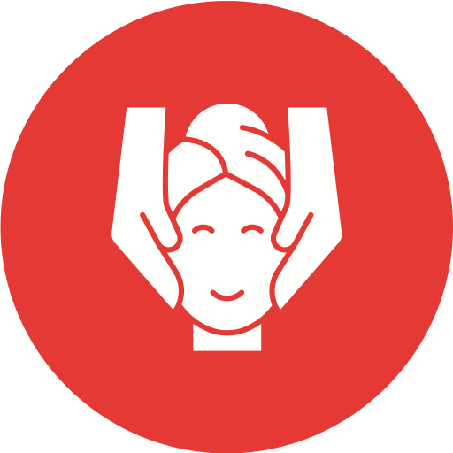 masaje facial icono gratis